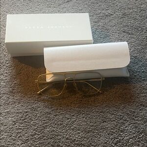 Elisa Johnson Gold Frame Glasses